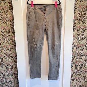 Topman Skinny Fit Stretch Cotton Chinos Gray 32w